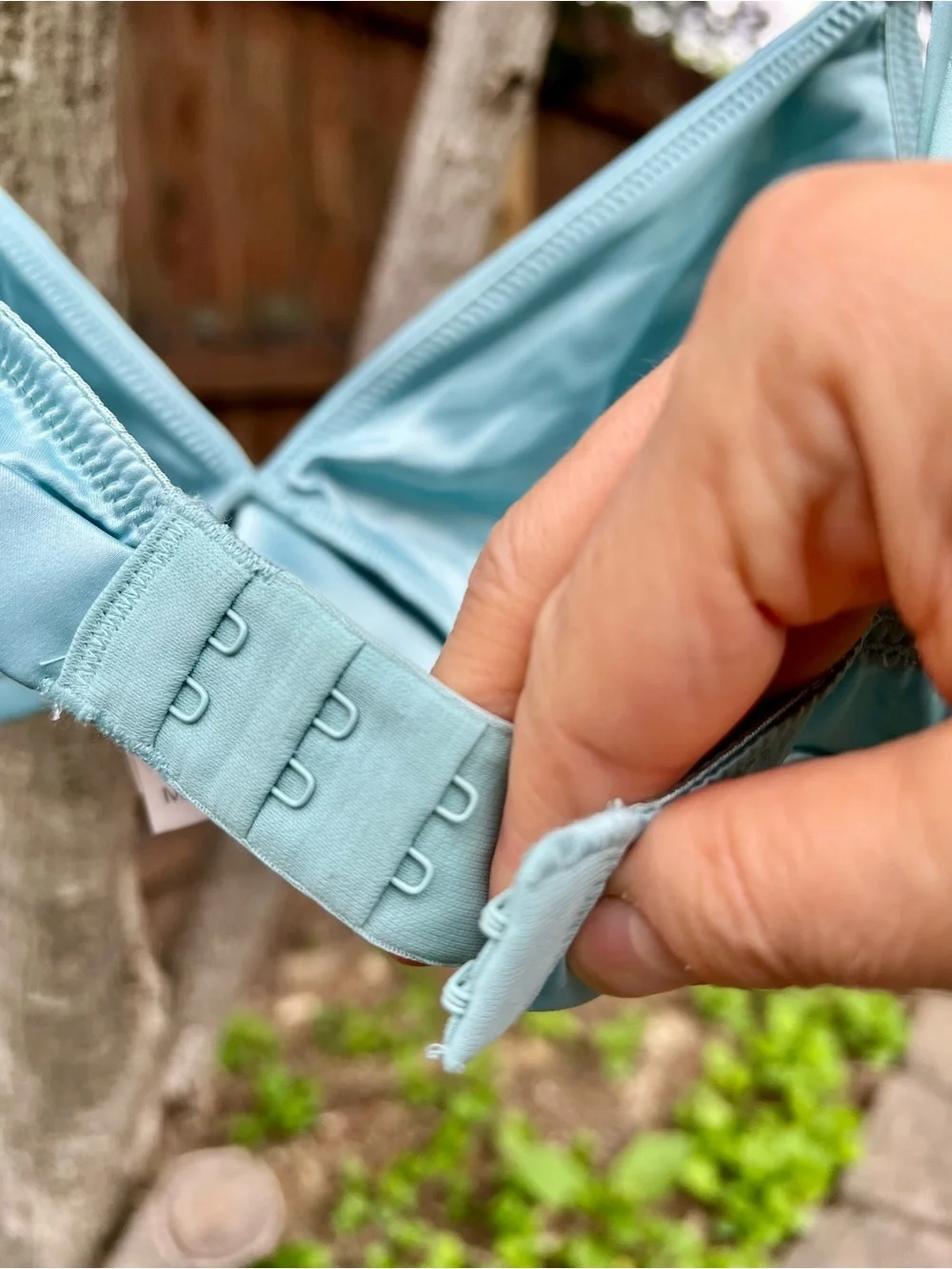J Crew Teal Green Satin Soft Bra Bralette 3-hook/eye M C/D